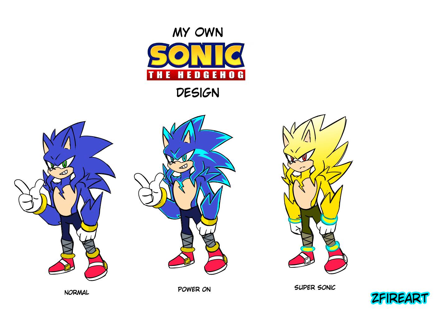 Writing Sonic Design My Own Sonic Design by ZfireArt on DeviantArt