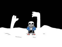 Sans in the White Desert