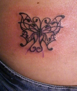 most ever tattooed butterfly