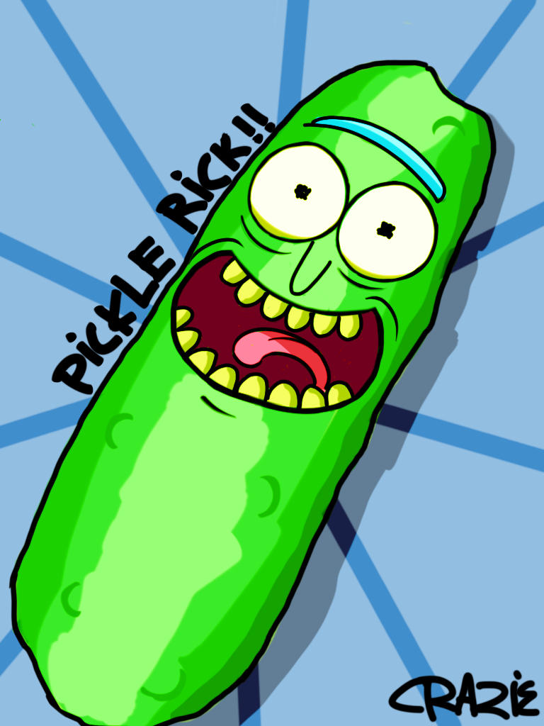 Pickle Rick Reeee PICKLE RICK !! by LilWolfieDewey on DeviantArt