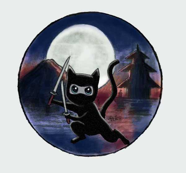 Ninja kitteh patch collaboration