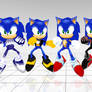 Sonic costumes from Sonic rivals 2
