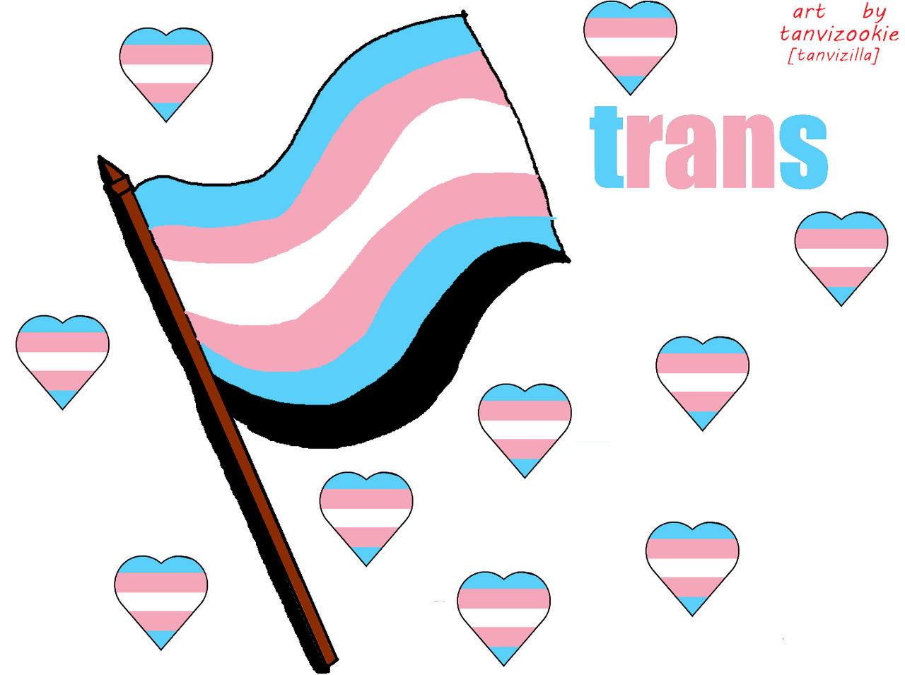 Trans flag by TanvaniaThe1AndOnly on DeviantArt