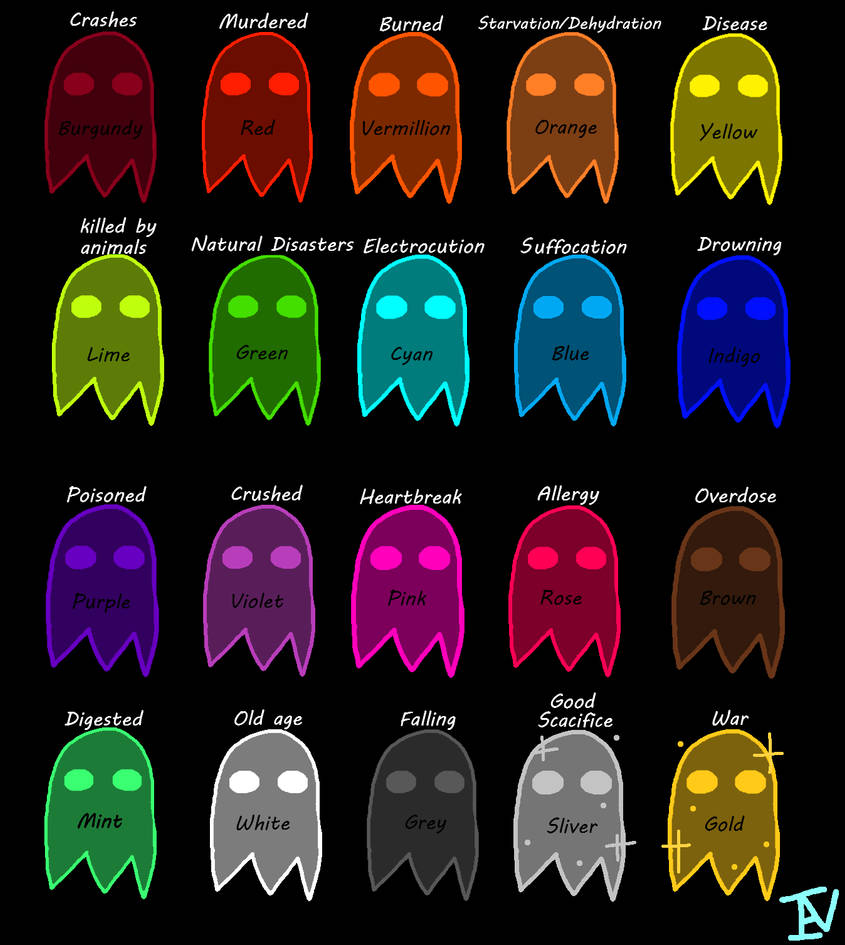 Ghost colors by TanvaniaThe1AndOnly on DeviantArt