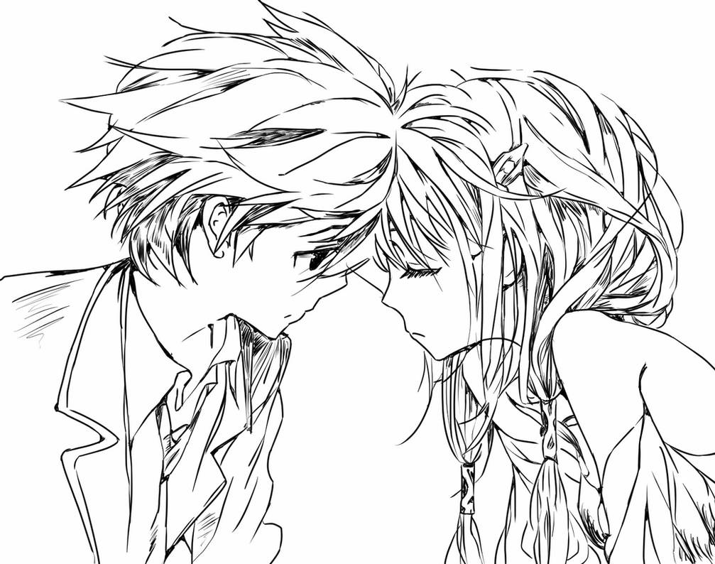 Cute anime couple drawing on tumblr by Xenon978 on DeviantArt Cute anime couple drawing on tumblr by Xenon978 on DeviantArt