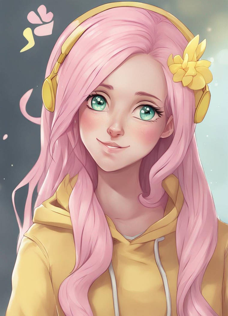 Flutterfly Human Fluttershy human version by Creiche on DeviantArt