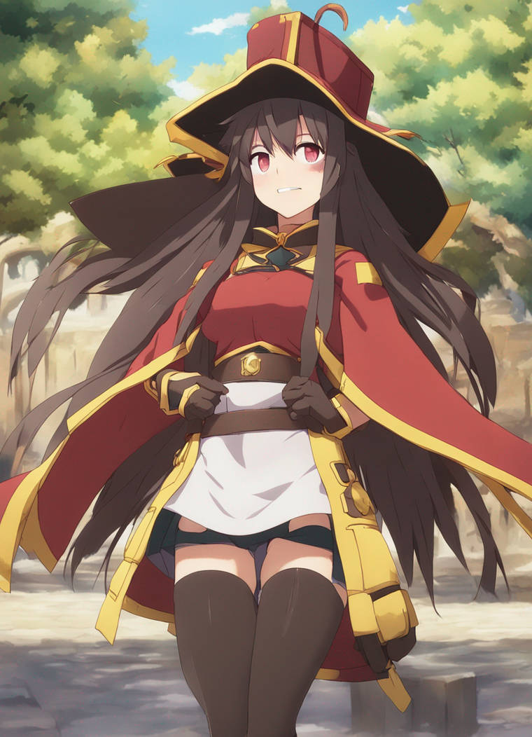 Megumin But megumin (from behind) by MakaveliKnight on DeviantArt