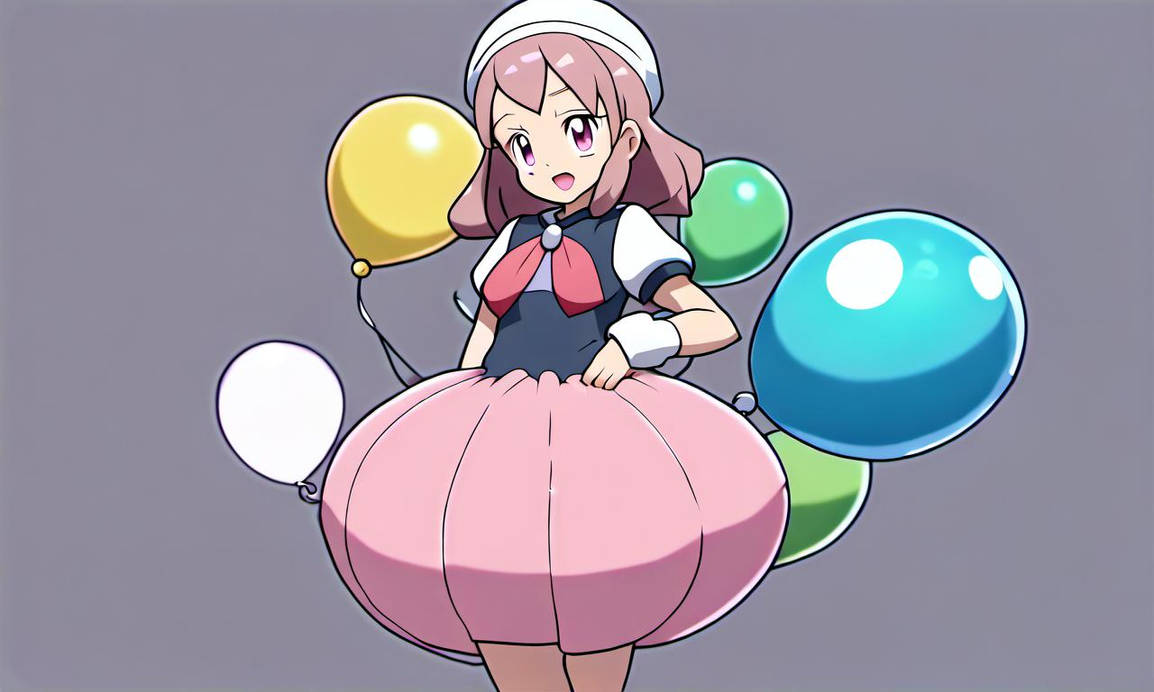 Hop Pokemon Inflation Pokemon trainer wearing an inflated balloon skirt by theunknownone3 on ...