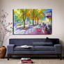 Hand-painted Landscape Oil Painting - Pastime