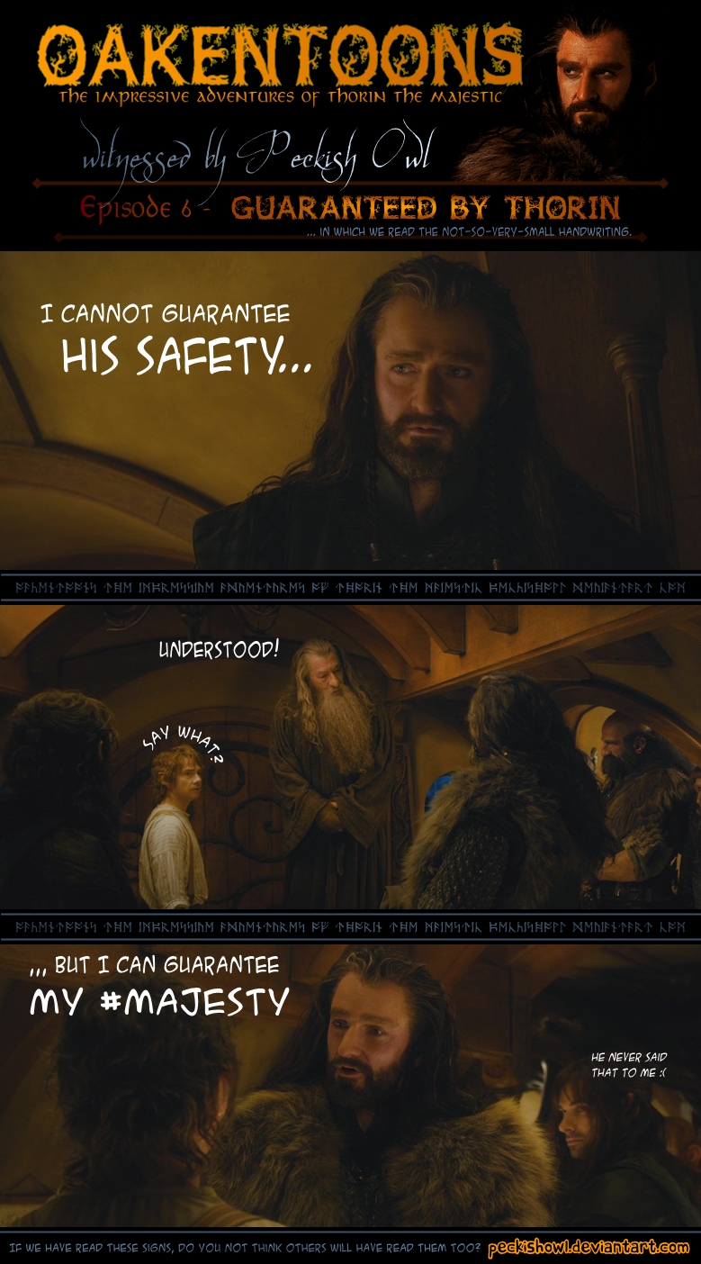 Oakentoon #6: Guaranteed by Thorin