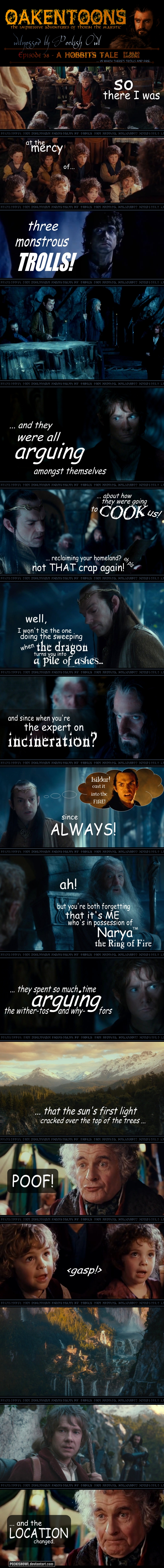 Oakentoon #38: A HOBBIT'S TALE by Bilbo Baggins