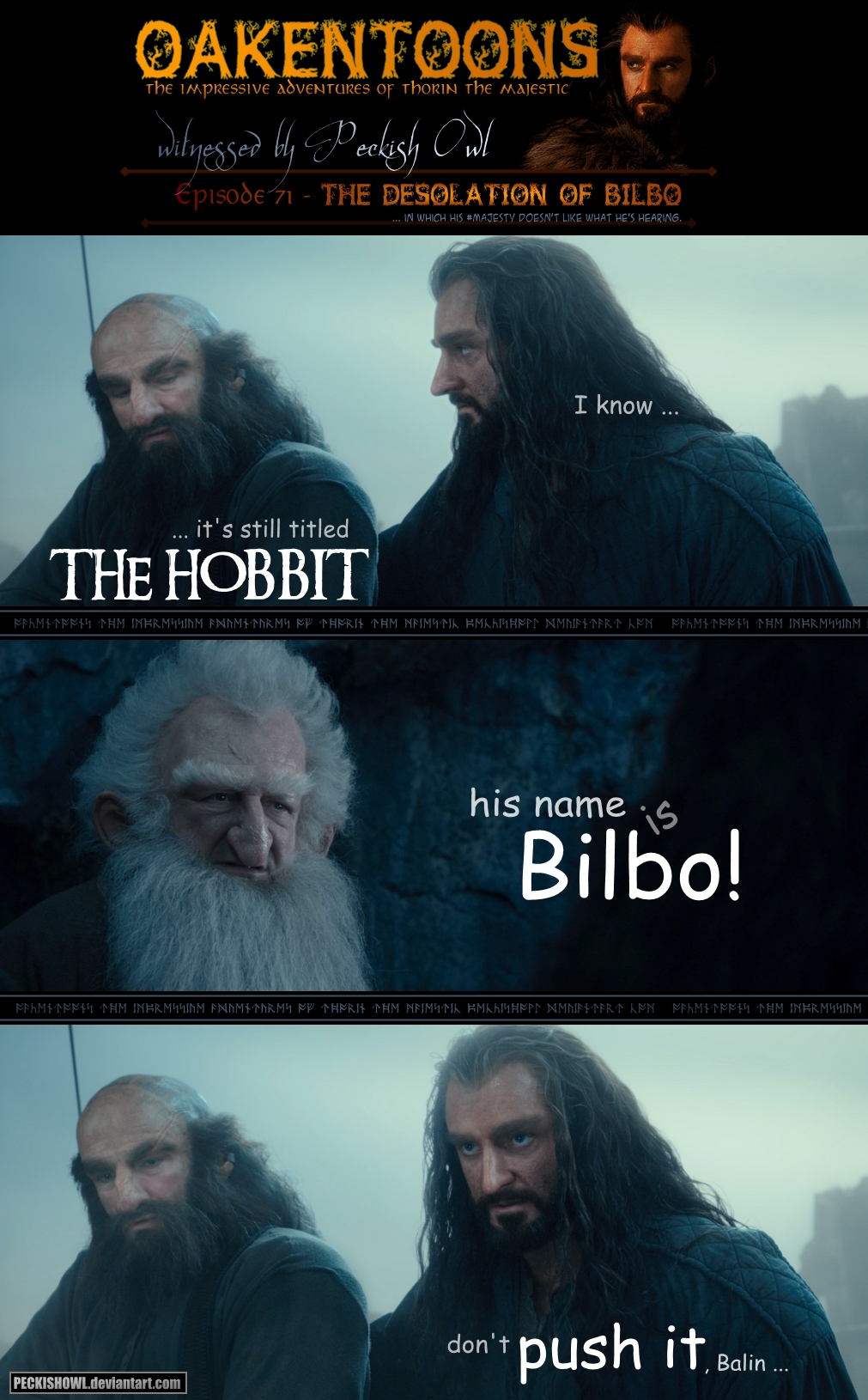 Oakentoon #71: The Desolation of Bilbo