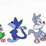 Buster+ Babs Bunny,Calamity, Furball, Gogo Dodo