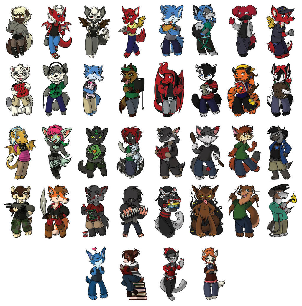 Chibi Badges by sushikitten