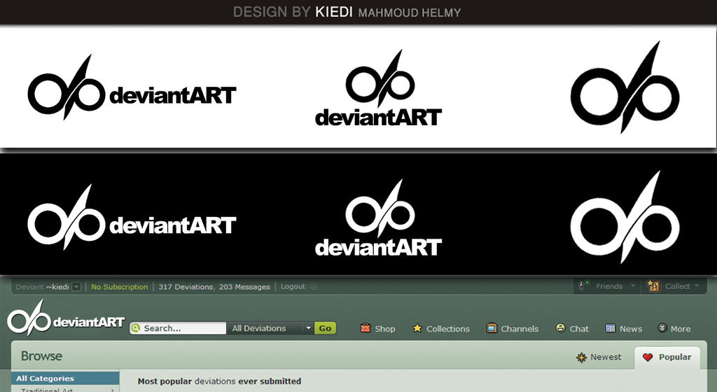 deviantart logo 7 by kiedi on DeviantArt