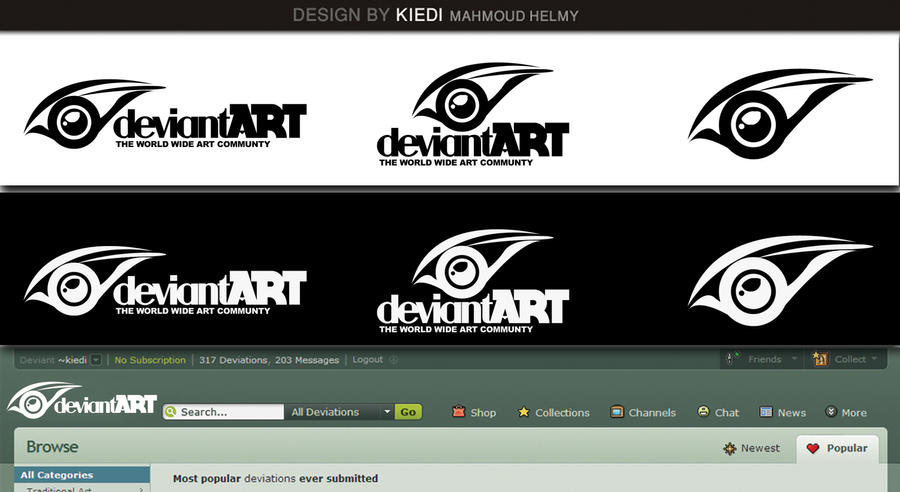 deviantart logo Creativity eye