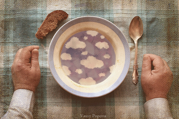 The soup and the clouds.