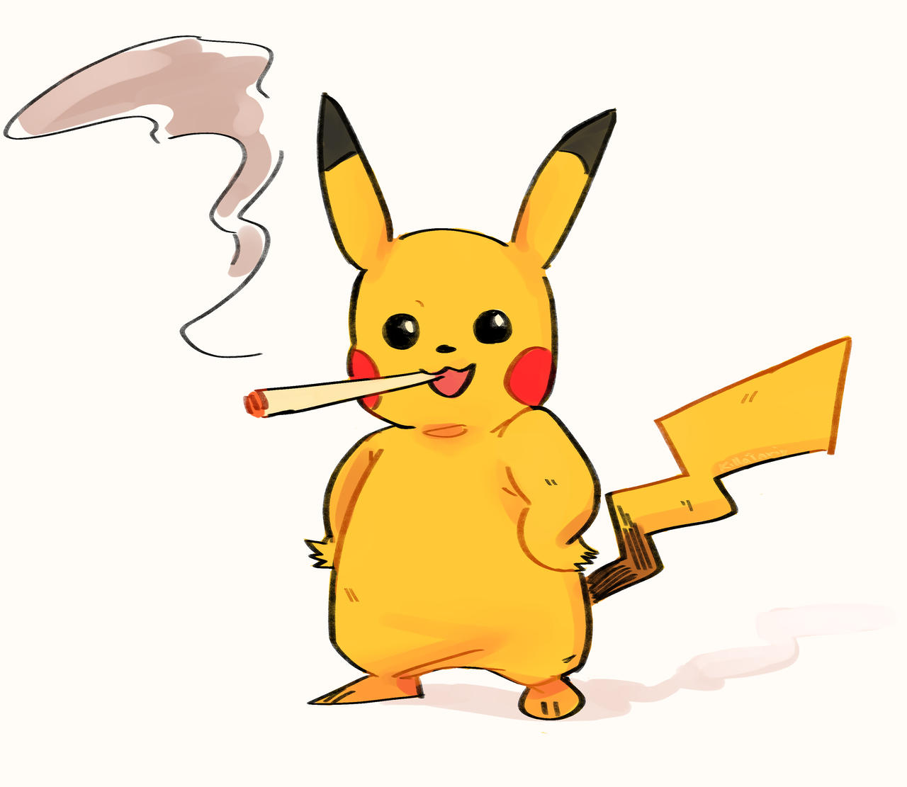 pikachu smoking a cigarette Pika-puff puff pass. . . . #Pikachu #cute #cutepikachu #wallpapers #creative #Japanese #socute #pikachuappreciationpost #pokemon #adorable #pukachulover #pikachumeme #highanimals #highsociety #pothead #leagoizeit #marijuana #legalizemarijuana #dabs Pikachu Smoking - Etsy UK