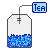 Pixel Tea Bag: Blue tea