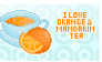 I Love Orange And Mandarin #Stamp