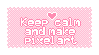 Keep Calm And Make Pixel Art_Pink_Stamp by JEricaM