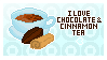 I Love Chocolate And Cinnamon #Stamp by JEricaM by JEricaM