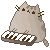 [FREE AVATAR] Pianist Pusheen by JEricaM