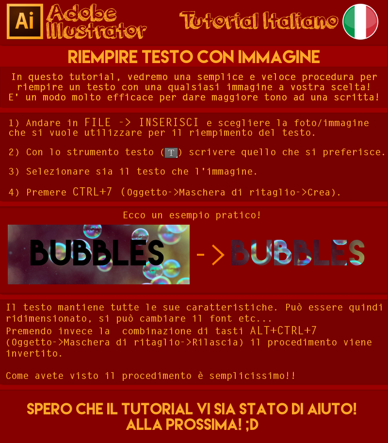 Riempimento Testo con Foto #ITA TUTORIAL