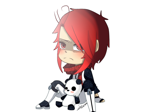 Red Chibi by bydel on DeviantArt