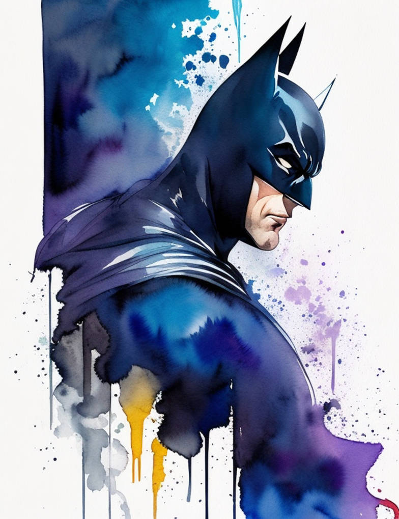 Batman Watercolor by justjenmusic on DeviantArt
