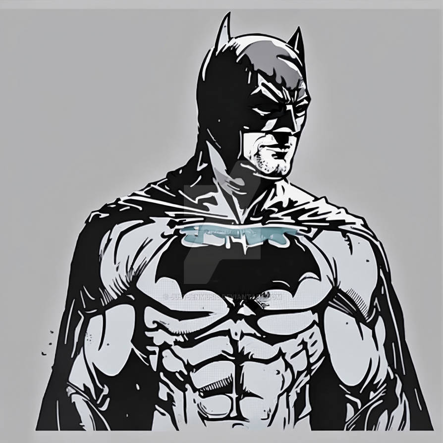 Batman Portrait Simple Simple Batman Art by justjenmusic on DeviantArt