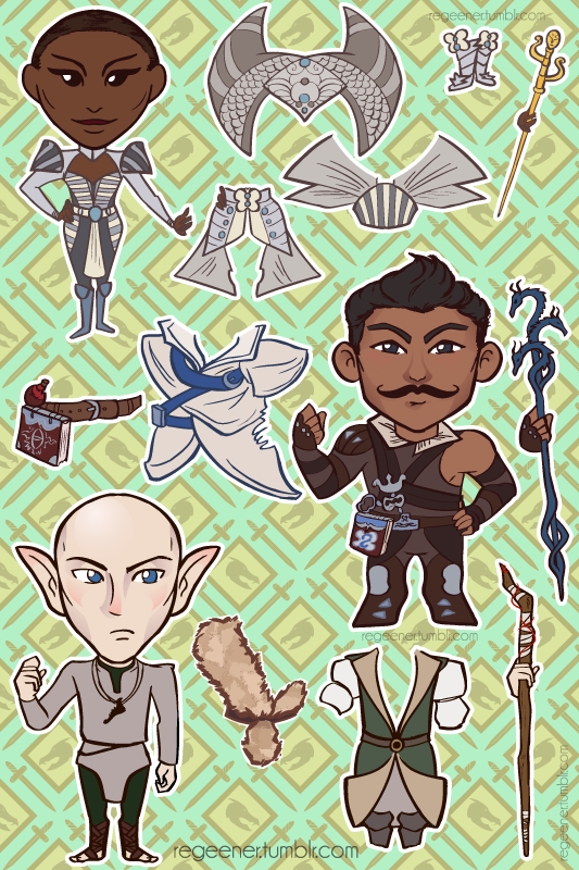 Dragon Age Mage Stickers