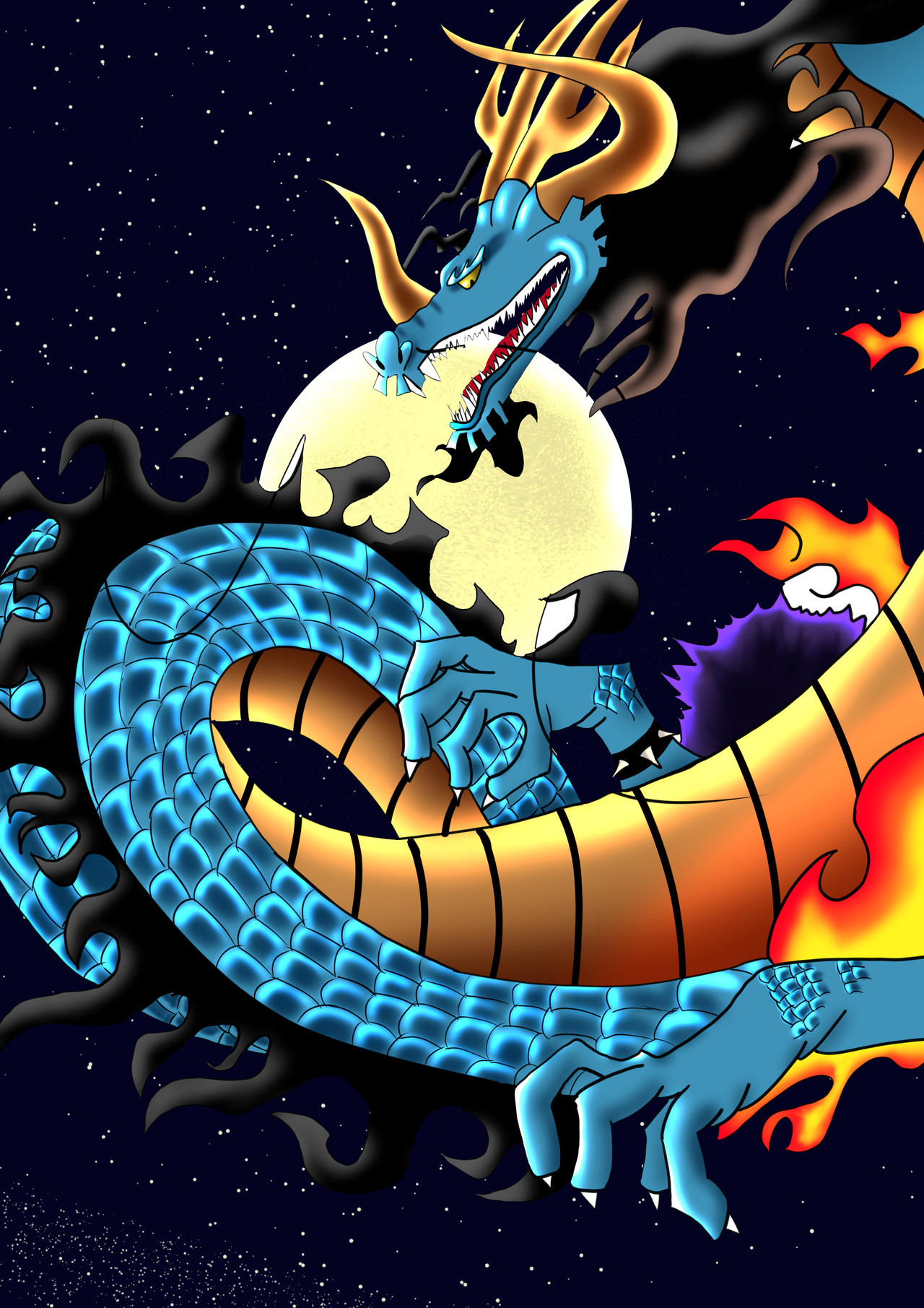 Kaido dragon form by Gican1 on DeviantArt