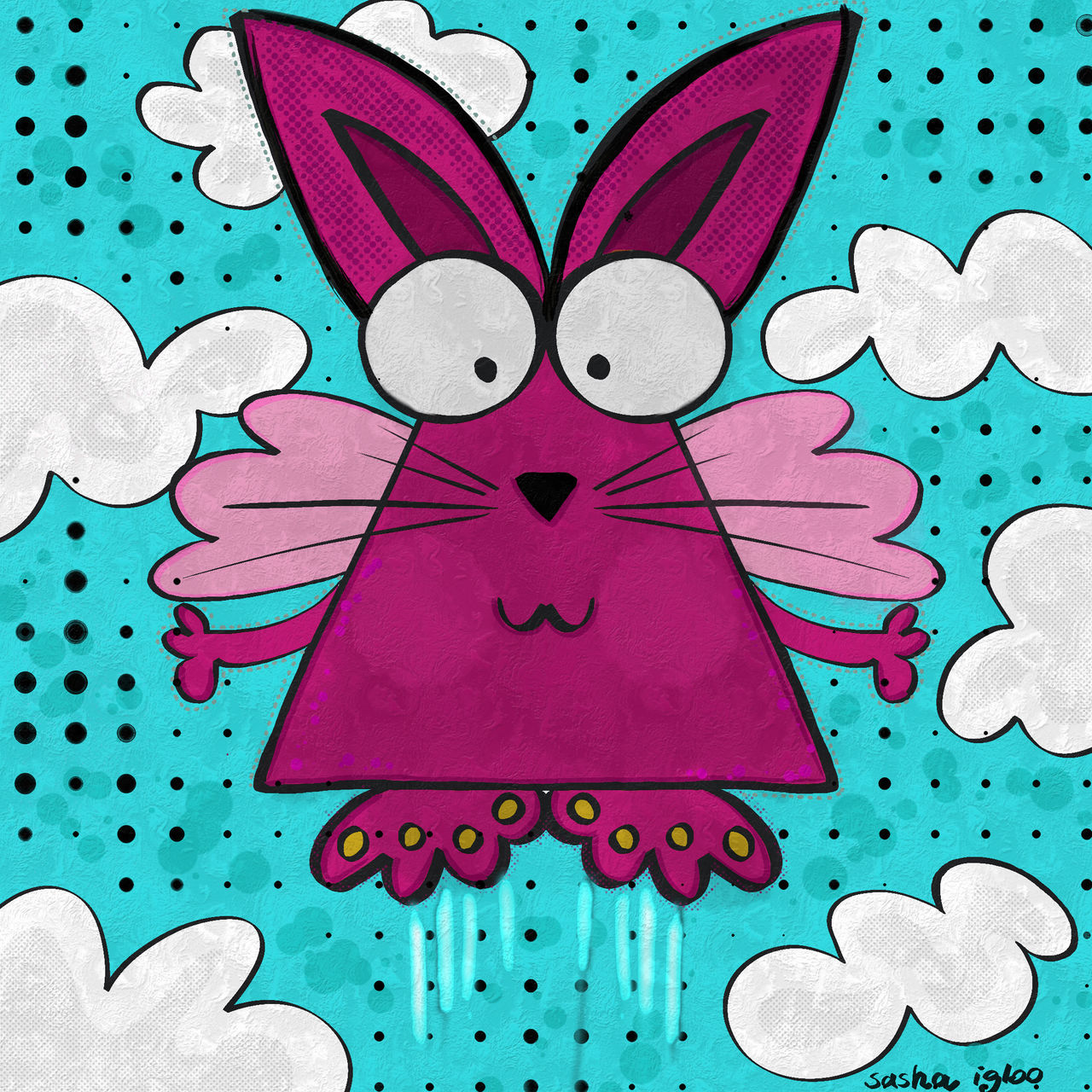 The Mad Pink Rabbit by SashaIgloo on DeviantArt