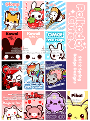 Polkadot Cute 2012 Spring Badge Designs