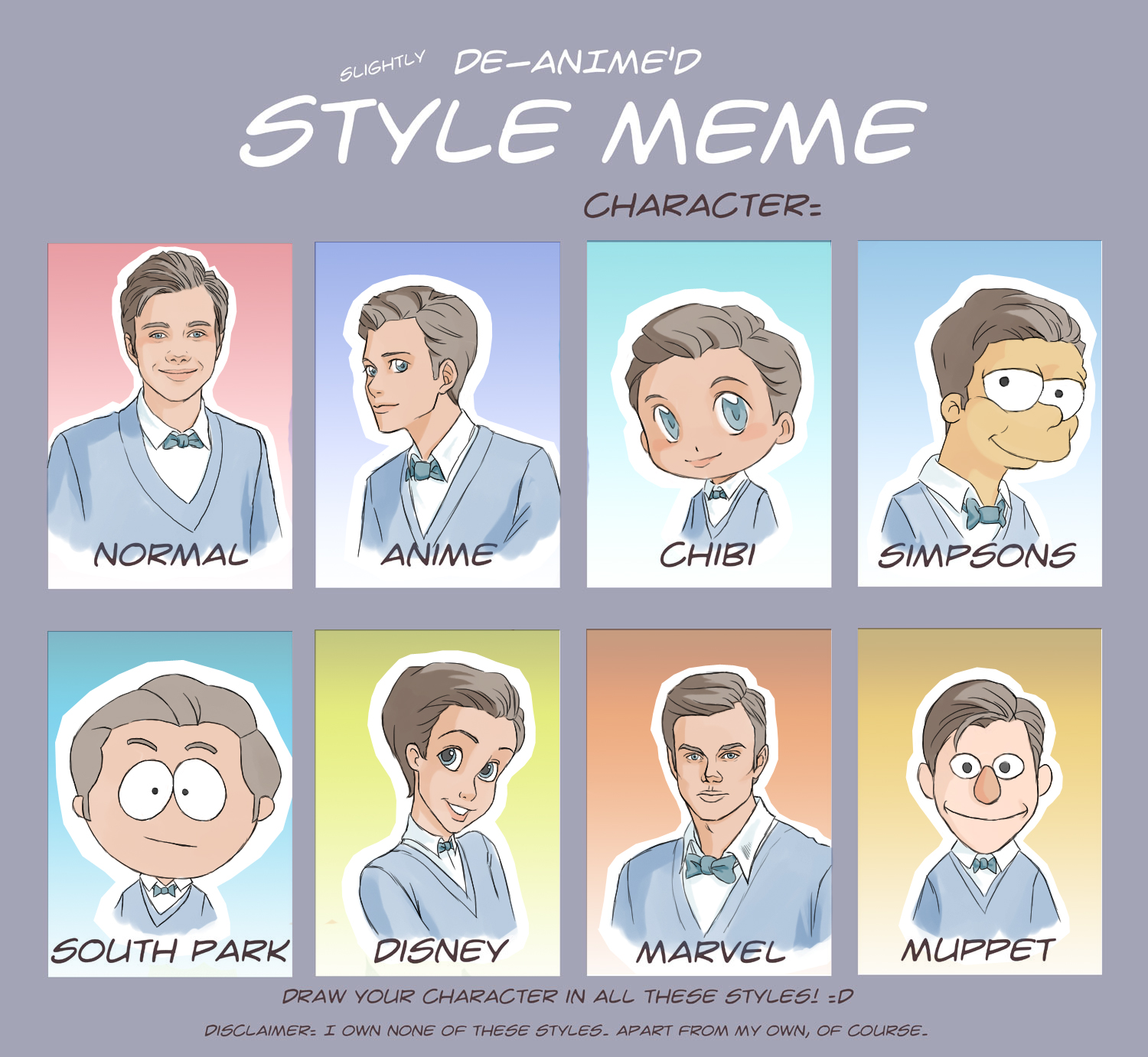 Kurt Hummel Style Meme - Color