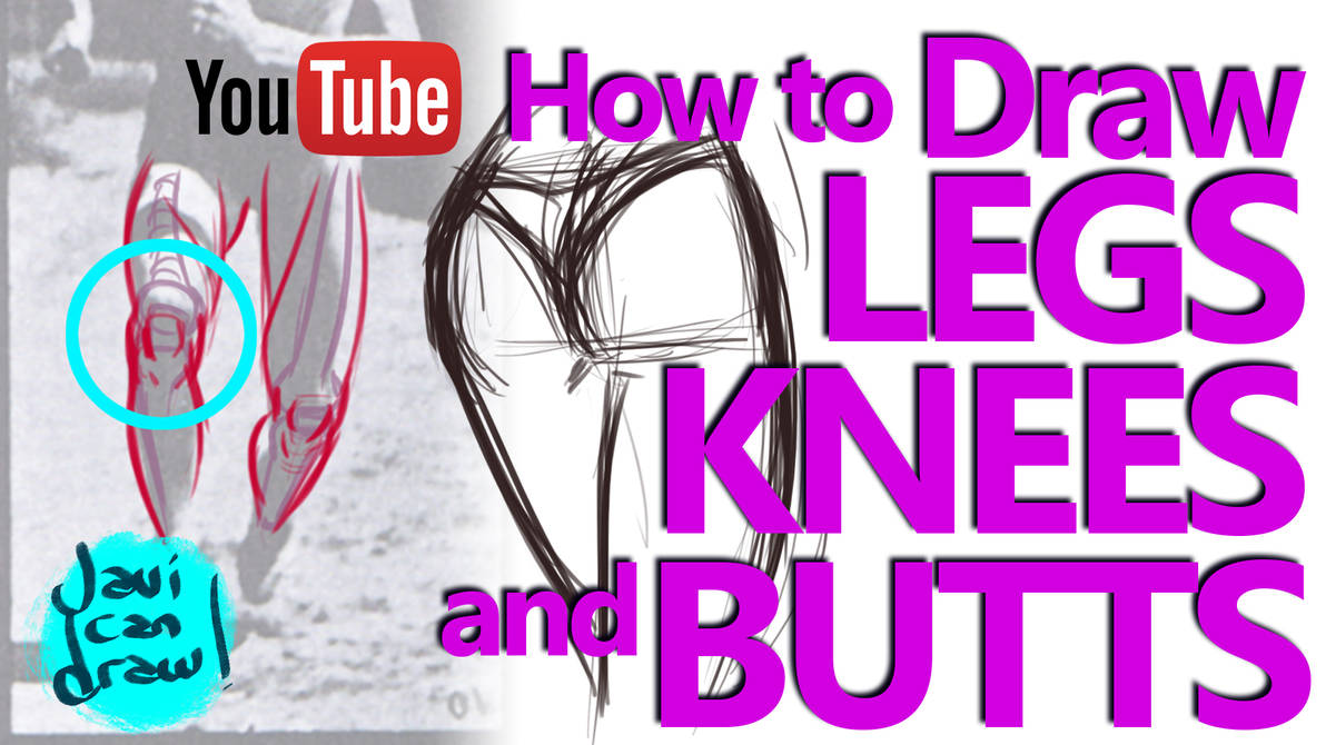 HOW TO DRAW LEGS, KNEES and BUTTS - A Tutorial by javicandraw