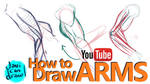 HOW TO DRAW ARMS - A YouTube Tutorial by javicandraw