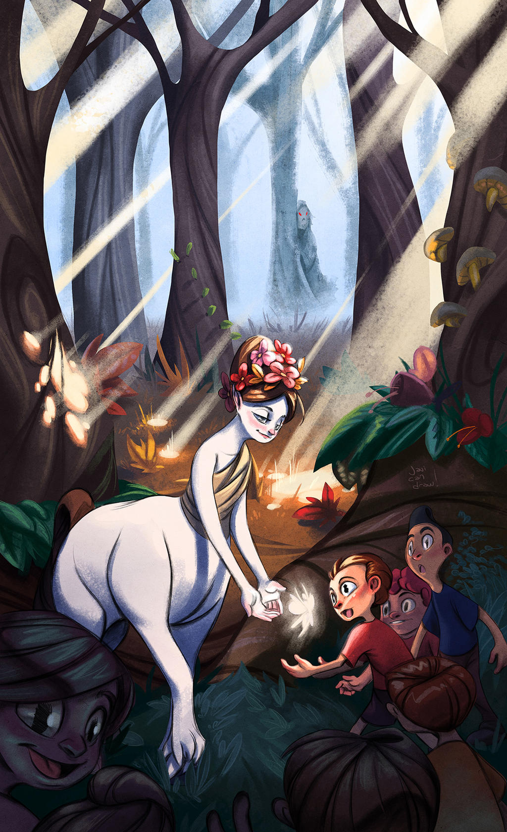 A Gift in the Woods by javicandraw