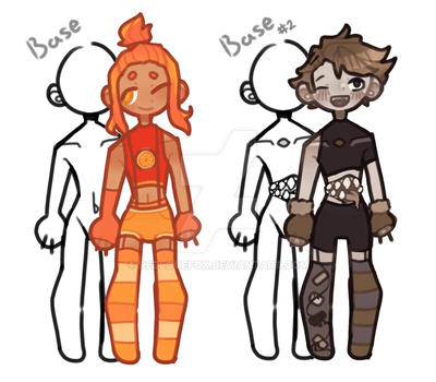 2 full body bases !! by redlovefox on DeviantArt