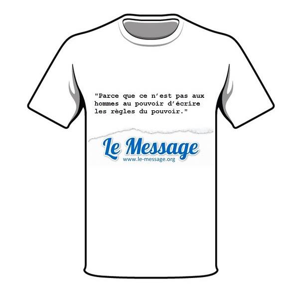 t-shirt le-message