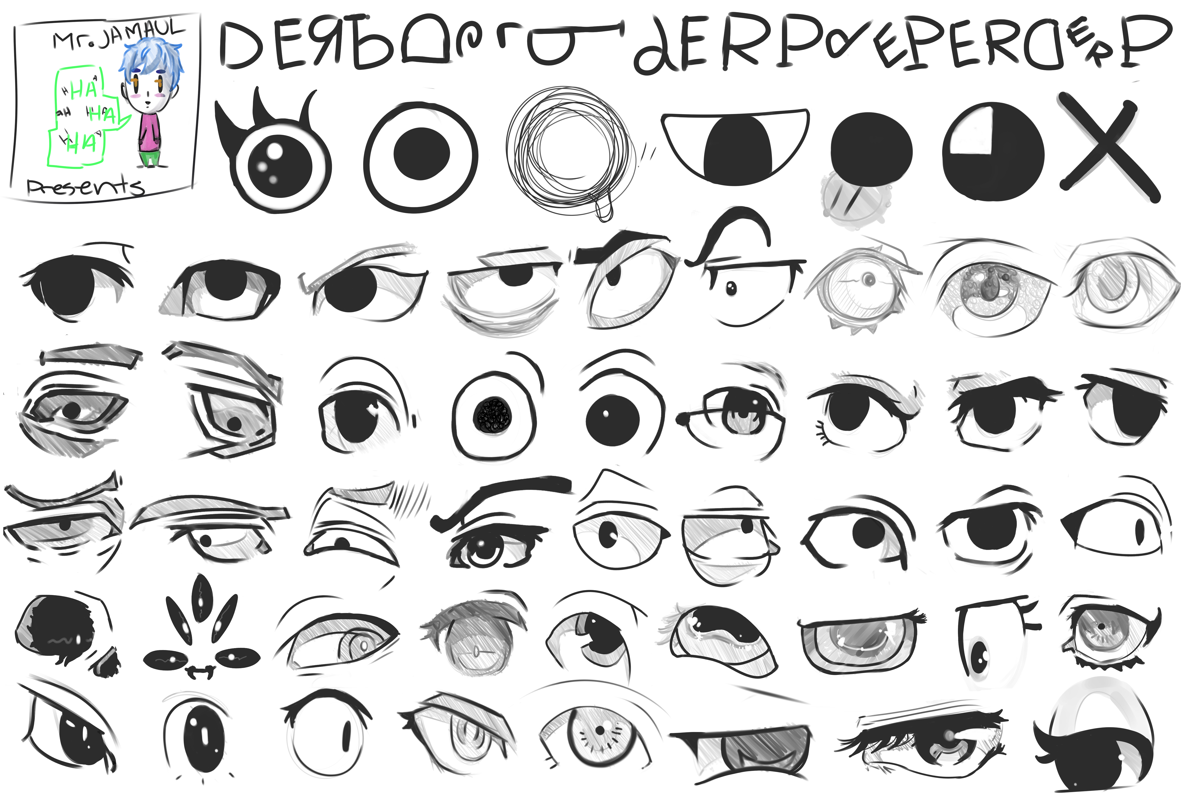 Anime eyes reference