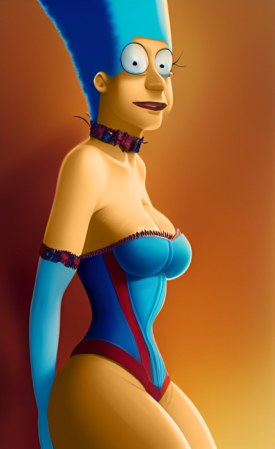 Marge Simpson Pinup Dream By Not Burger king On DeviantArt marge-simpson-pinup-dream-by-not-burger-king-on-deviantart