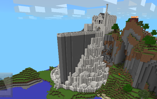 Minas Tirith in Minecraft- Updated by AlphaRain-Official on DeviantArt