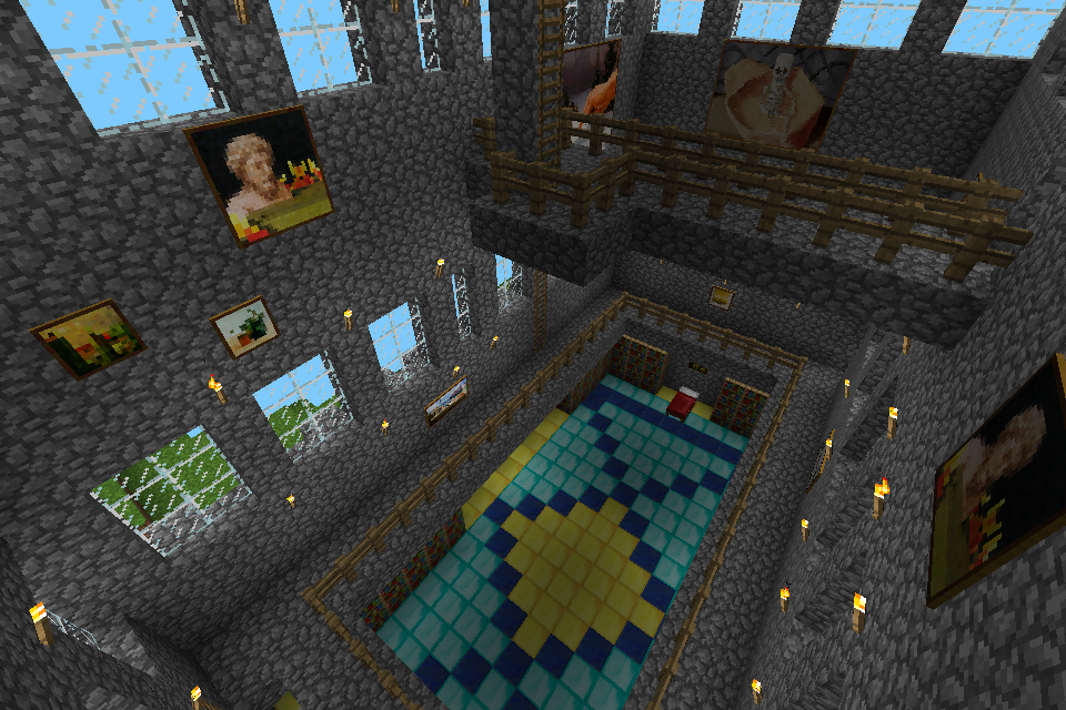 Minecraft The Golden Phoenix Castle Interior 2 By