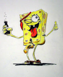 Spongebob Drunk by tbonematrix