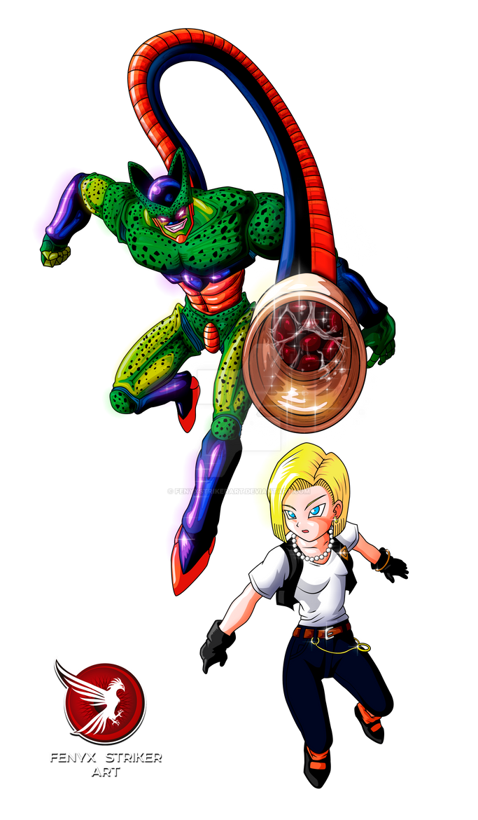 Cell Absorbing android 18 - fenyx striker render by FenyxStrikerArt on ...