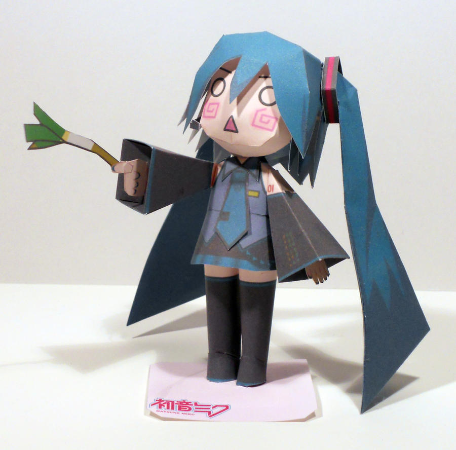Miku Paper Layput Hatsune Miku Papercraft Template PAPERMAU: Hatsune Miku Paper Doll In