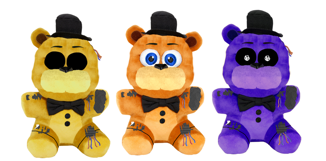 Golden freddy and 2024 shadow freddy plush
