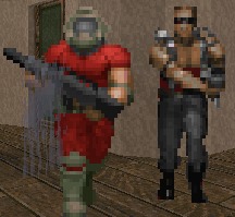 Doomguy And Duke Nukem